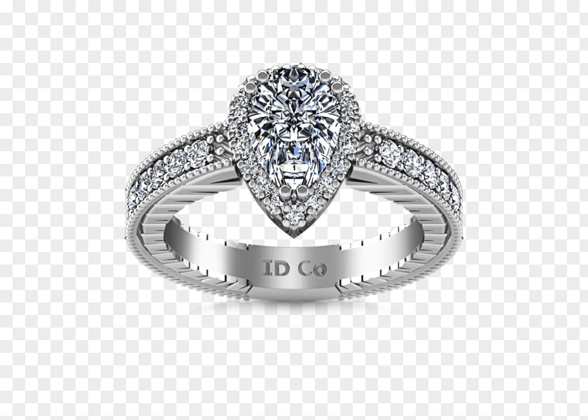 Diamond Engagement Ring Princess Cut Jewellery PNG