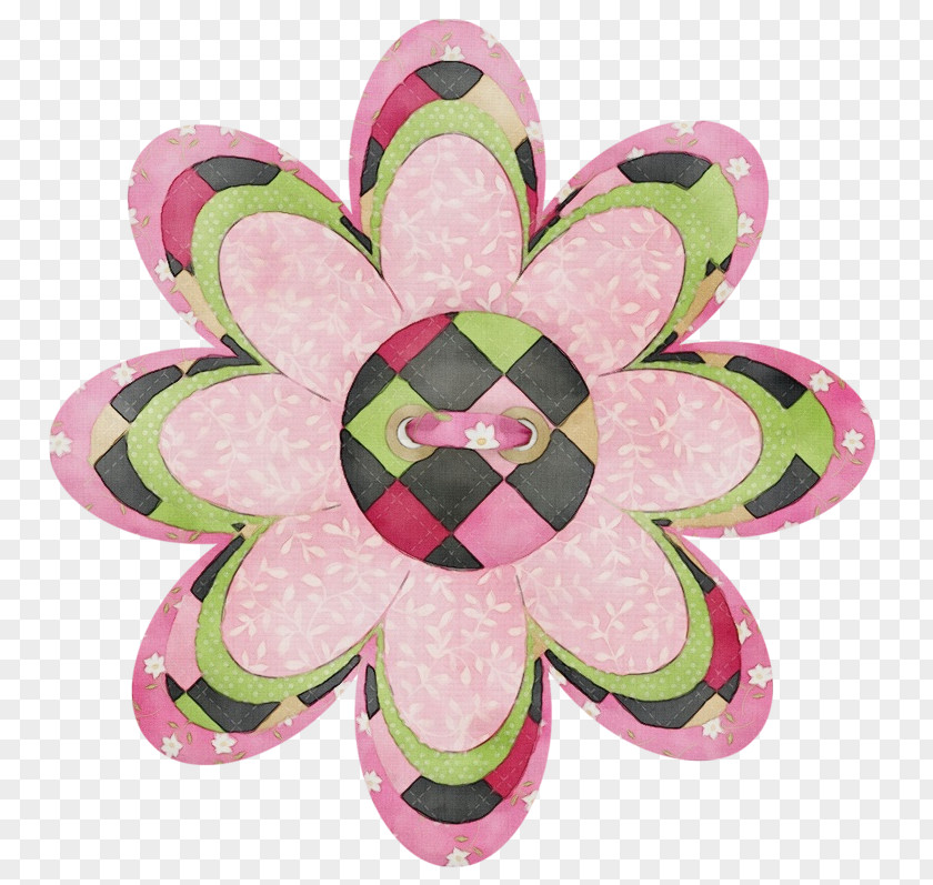 Magenta Plant Pink Green Petal Pattern Flower PNG