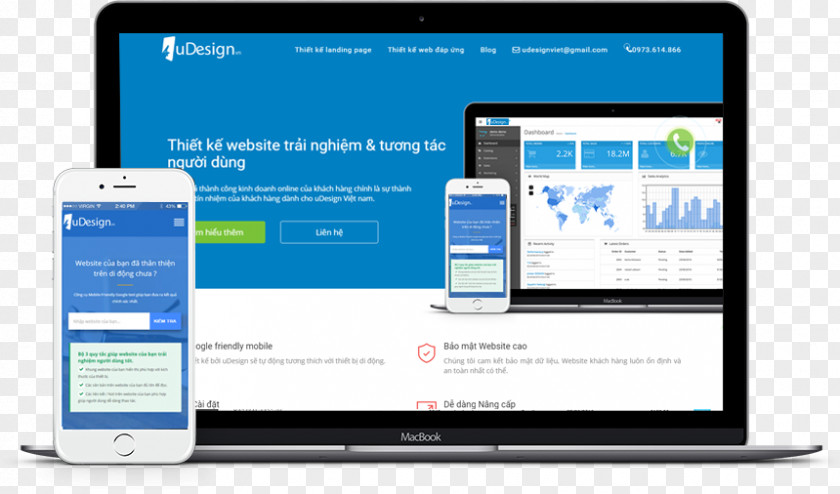 Web Design Page Landing Digital Marketing PNG