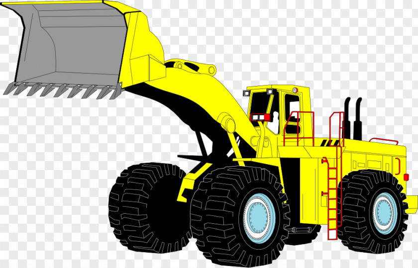 Heavy Equipment Cliparts Caterpillar Inc. Komatsu Limited Bulldozer Backhoe Excavator PNG