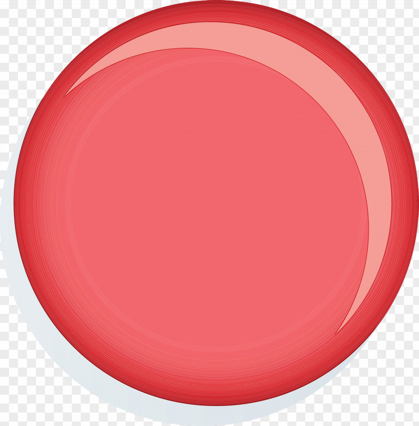 Red Pink Flying Disc Plate Material Property PNG