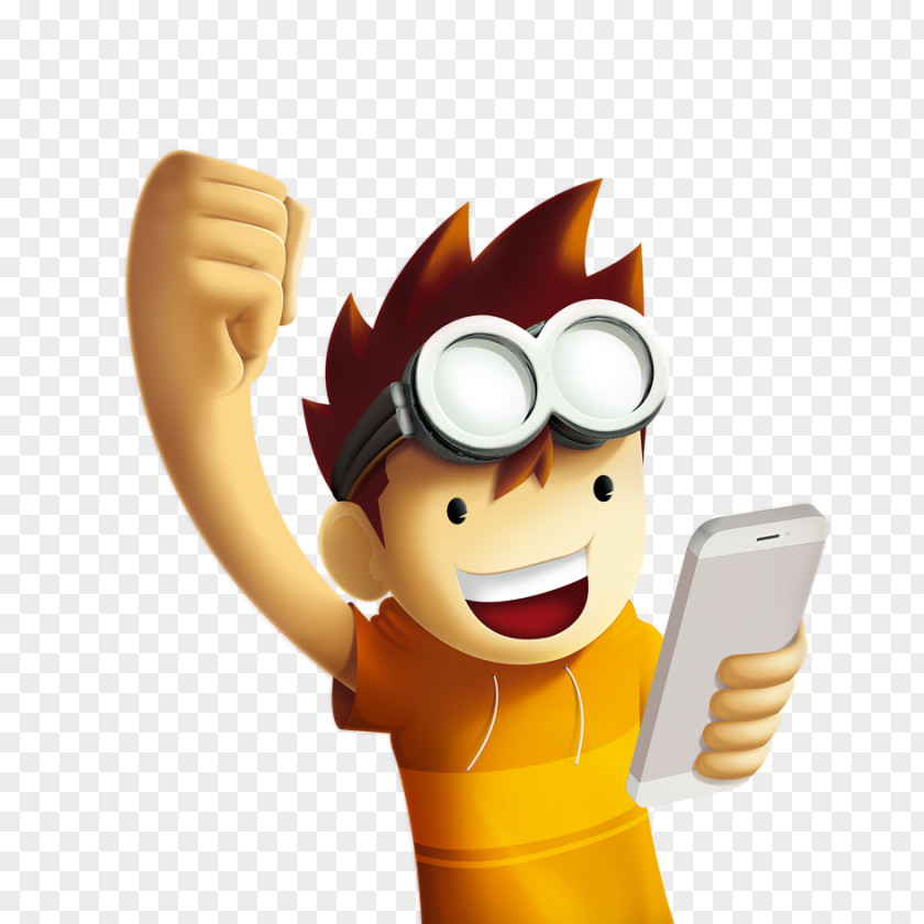 Guy Playing Mobile Phone Google Images Cartoon PNG
