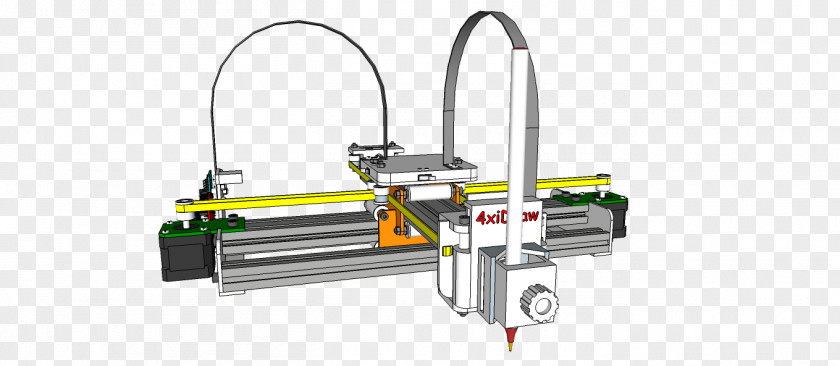 Robot Machine Design Drawing 3D Printing PNG