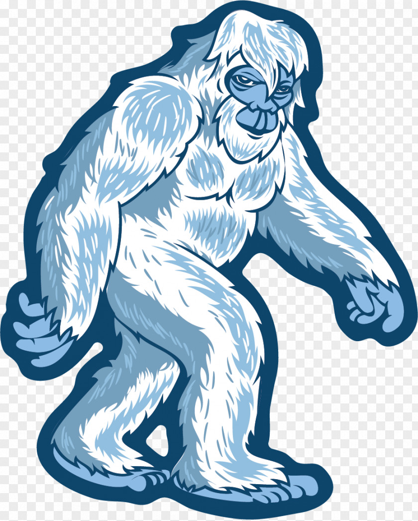 Abominable Snowman Applique Clip Art Yeti Roadie 20 Sticker Attack! PNG