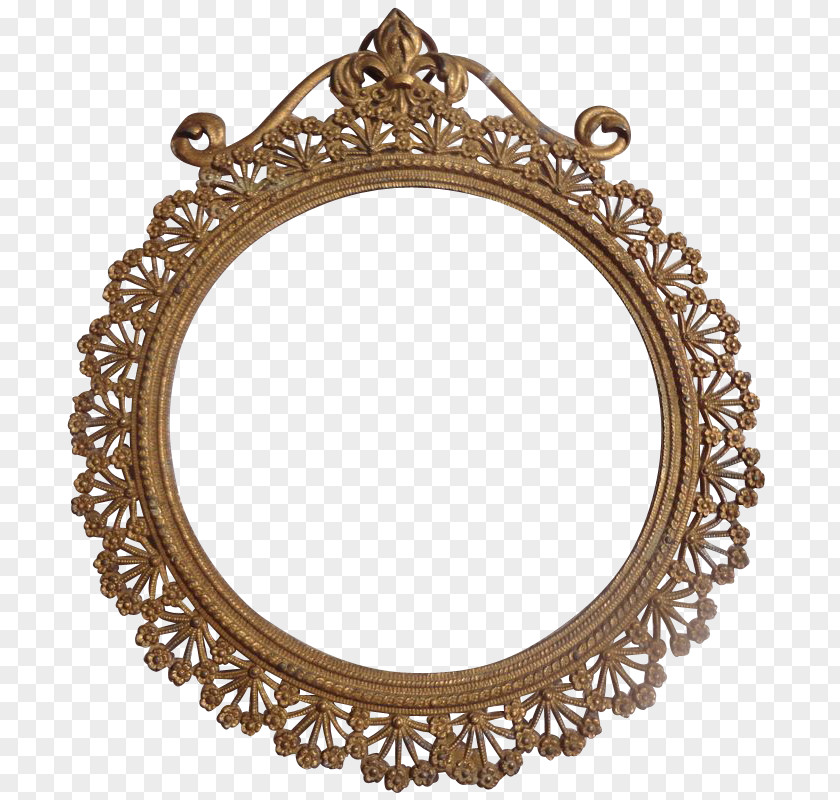 Art Nouveau Frame Picture Metal Gold Clip PNG