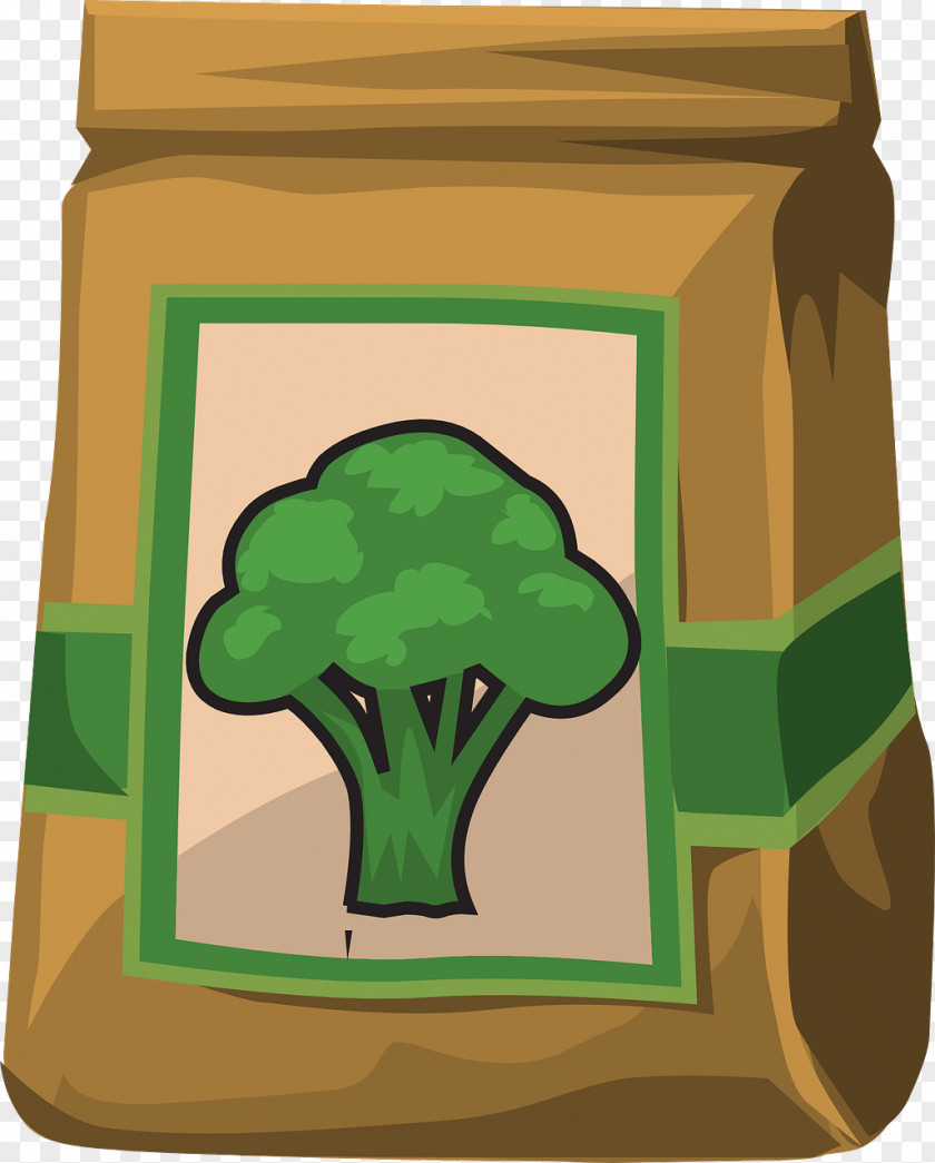 Broccoli Paper Bag Vegetable PNG