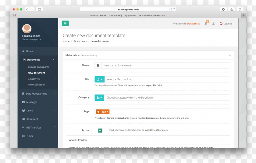 Computer Program Document Management System Software Interface PNG