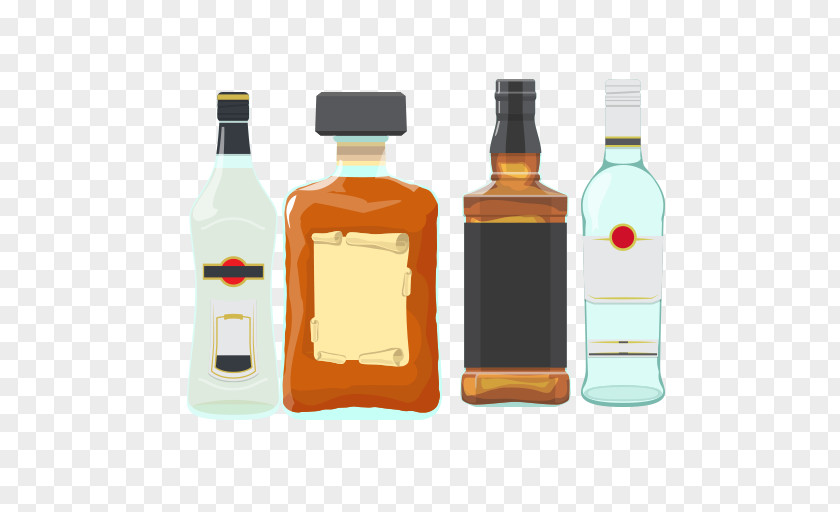 Bottles Whisky Wine Liqueur Glass Bottle PNG