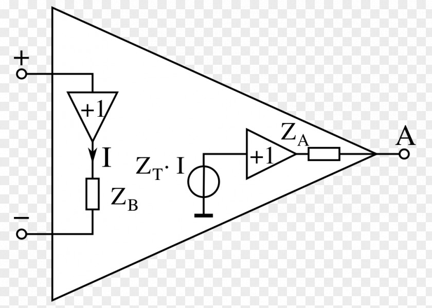 CV Editable Current-feedback Operational Amplifier Equivalent Circuit Buffer Kleinsignal-Ersatzschaltbild PNG