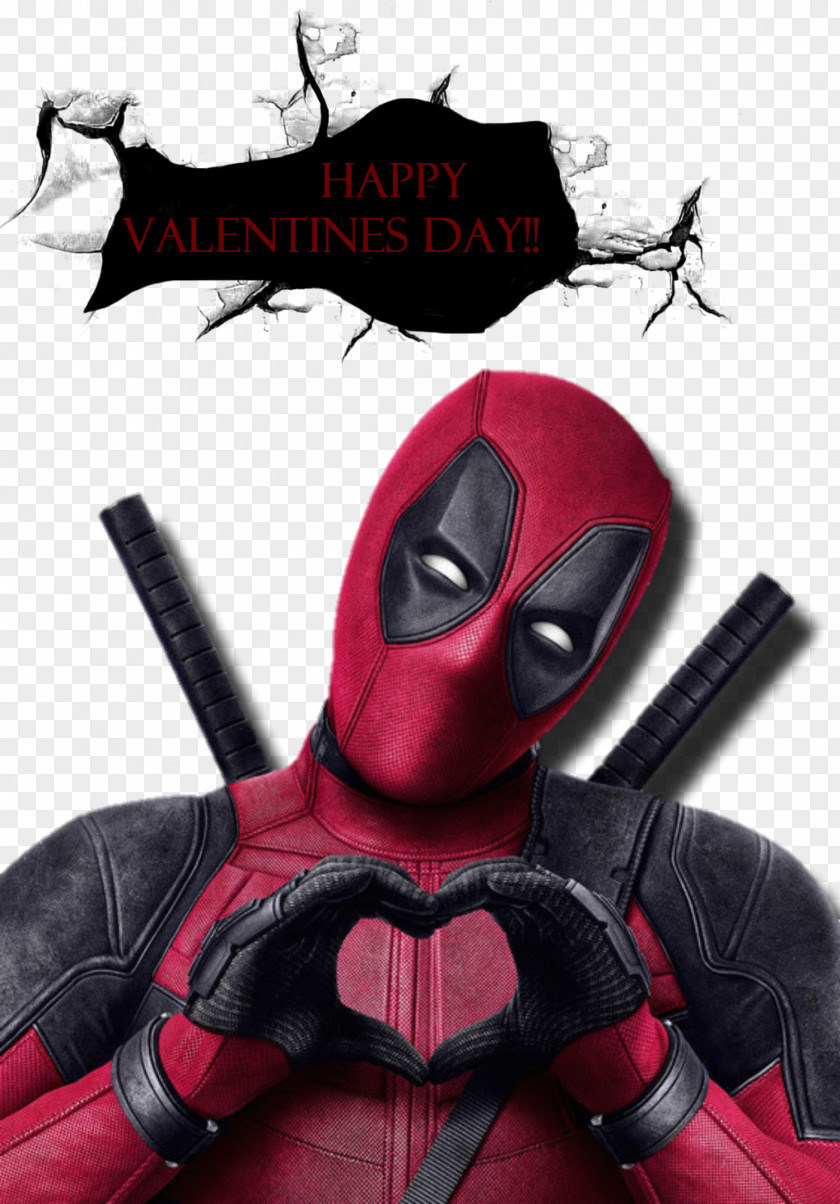 Deadpool Valentine's Day Film Greeting & Note Cards Marvel Comics PNG