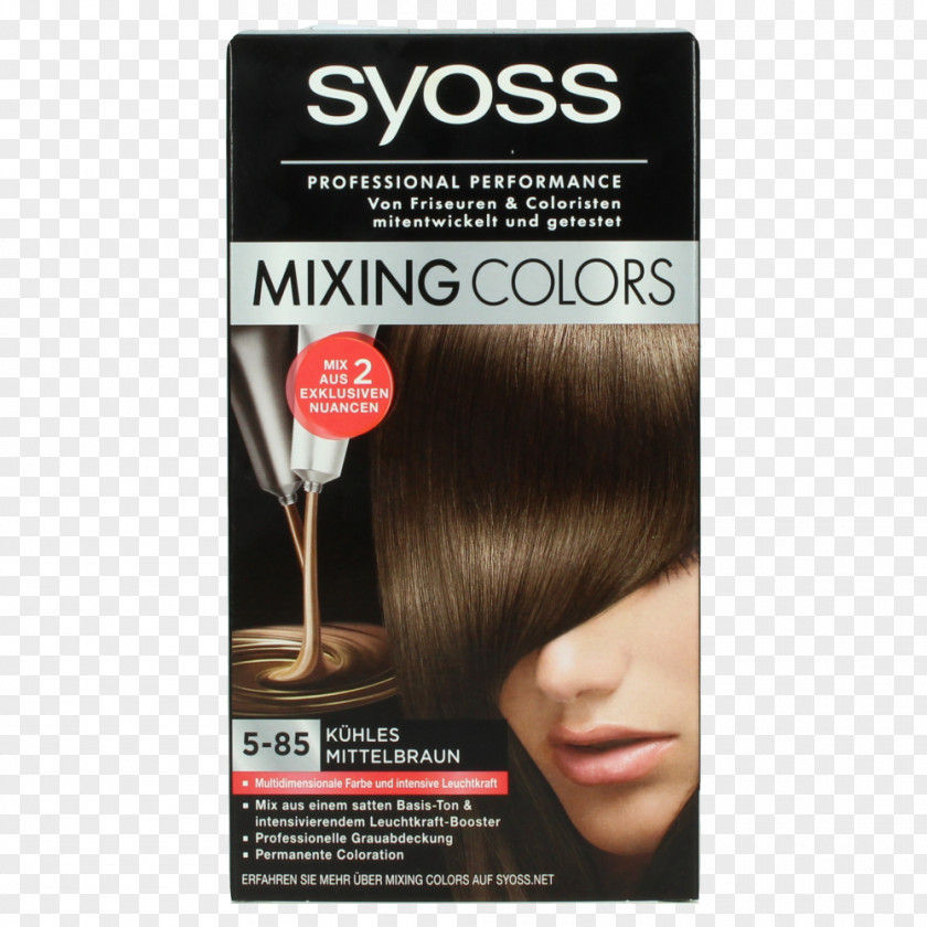 Mix Color Hair Coloring Mixing Chocolate Auburn PNG