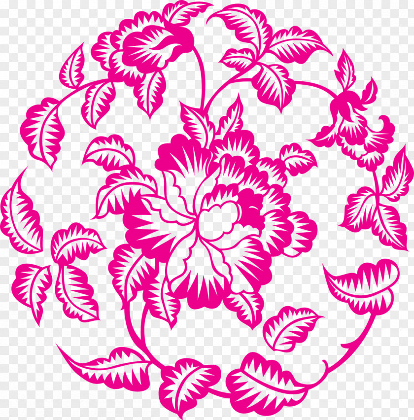 Peony Flower Decoration Clip Art PNG
