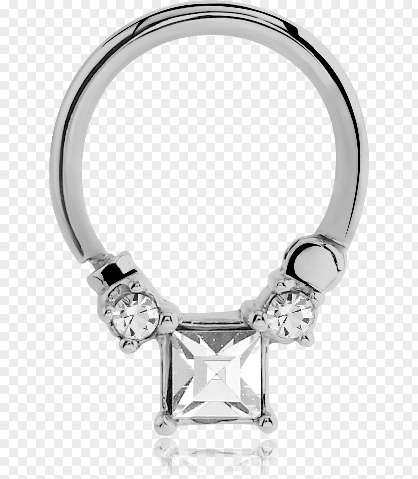 Ring Septum Piercing Jewellery Gemstone Gold PNG