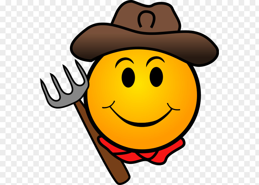 Smiley Emoticon Farmer Clip Art PNG