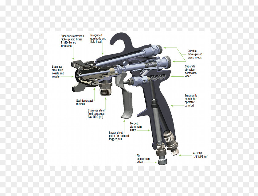 Atomization Spray Painting Trigger Gun PNG