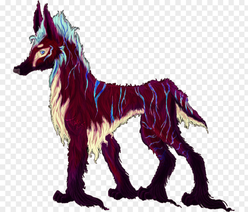 Hand-painted Fire Mustang Dog Animal Mammal Pet PNG