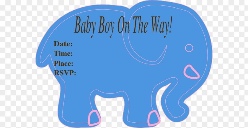 Baby Shower Elephantidae Infant Boy Clip Art PNG