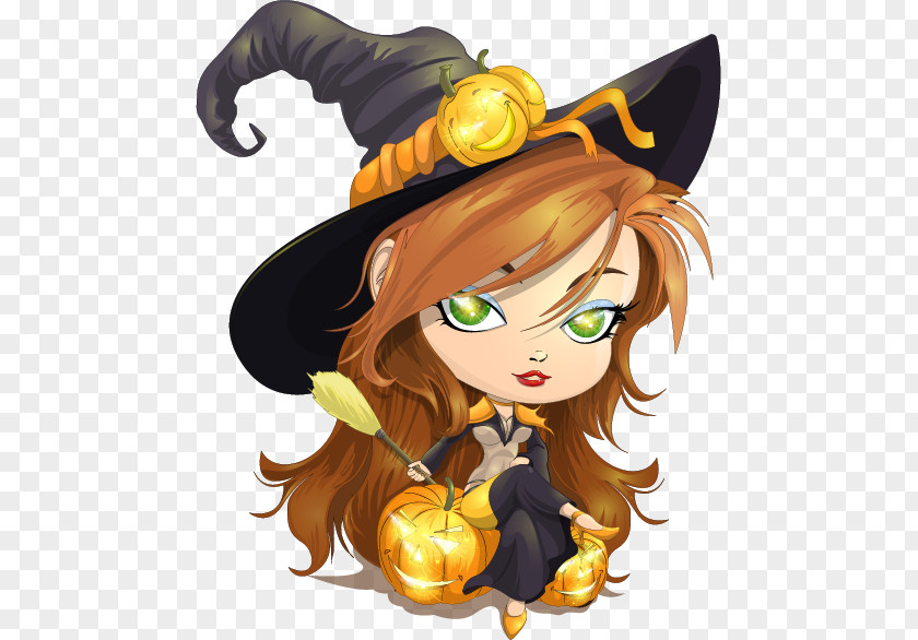 Halloween Cartoon Witch Witchcraft Clip Art PNG
