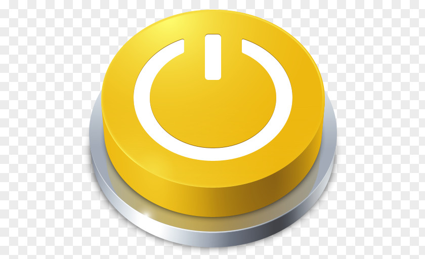 Perspective Button Standby Symbol Material Trademark Yellow PNG