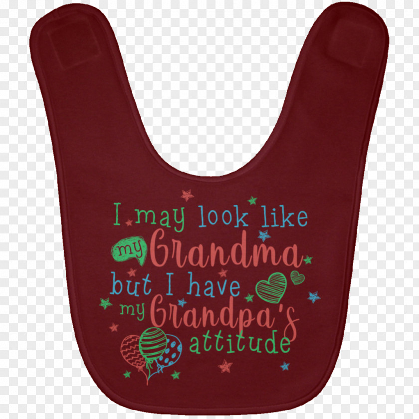 Bib Flag Infant Father Grandparent Maroon PNG