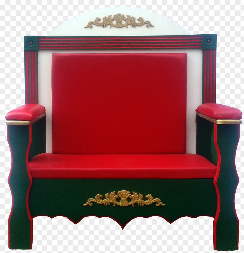 Fancy Chair Folding Table Santa Claus Couch PNG