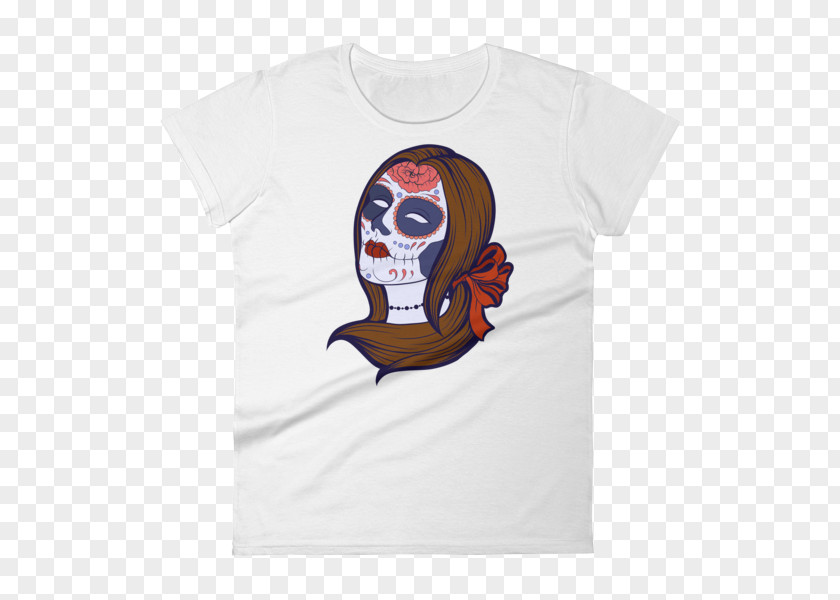 T-shirt Calavera Day Of The Dead Skull PNG