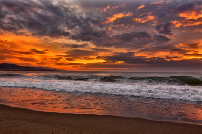 Beaches Cherai Beach Shore Sunset Desktop Wallpaper PNG