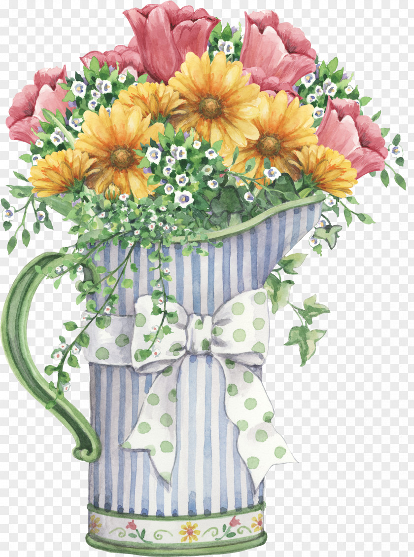 Flower Painting Clip Art Image Illustration PNG