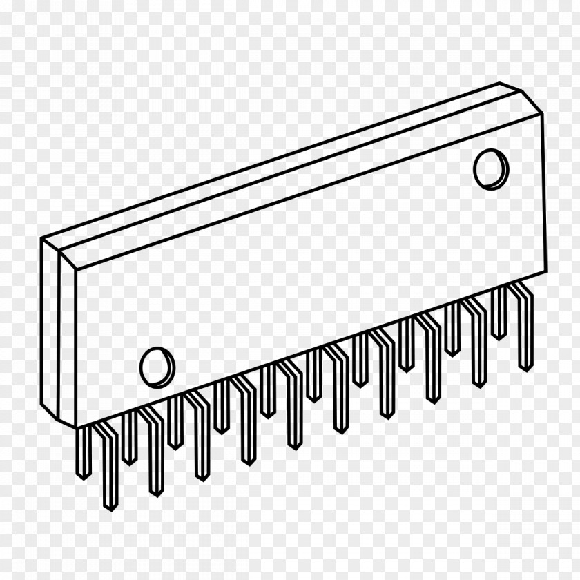 Integrated Circuit Board Dual In-line Package Circuits & Chips Packaging Zig-zag Electronic PNG