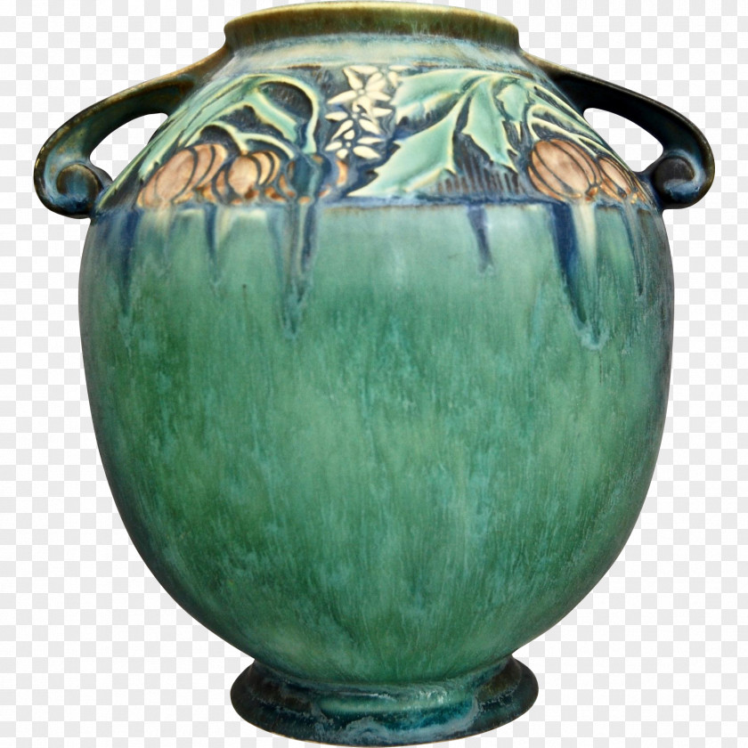 Vase Ceramic Pottery Urn Turquoise PNG