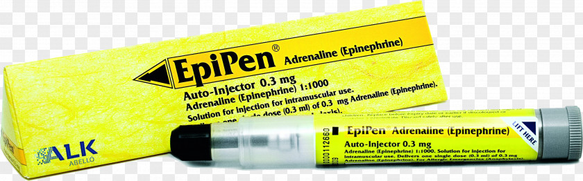 Allergy Epinephrine Autoinjector Anaphylaxis Adrenaline PNG