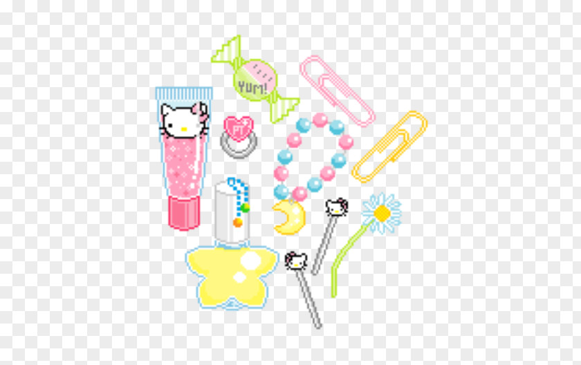 Baby Toys Cuteness Kawaii Pixel Art PNG