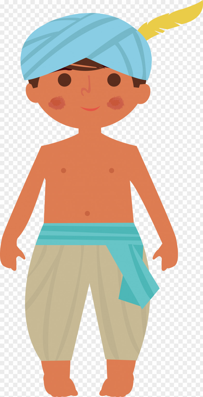 Indian Character Material India Boy Illustration PNG