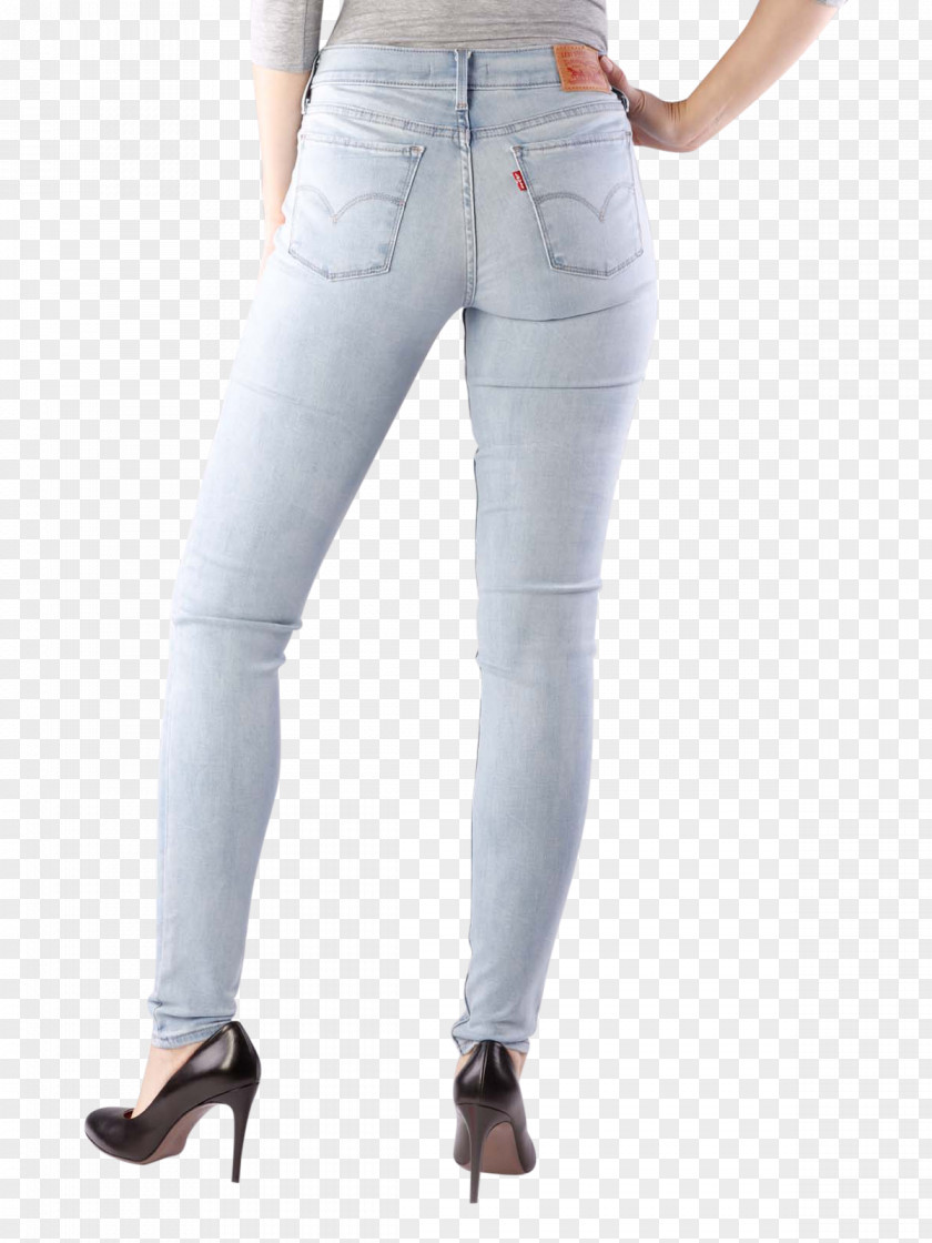 Jeans Denim Waist Leggings PNG