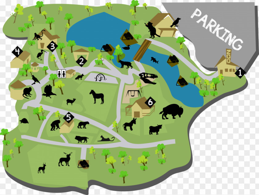 Map Riverside Discovery Center Potawatomi Zoo Clip Art PNG