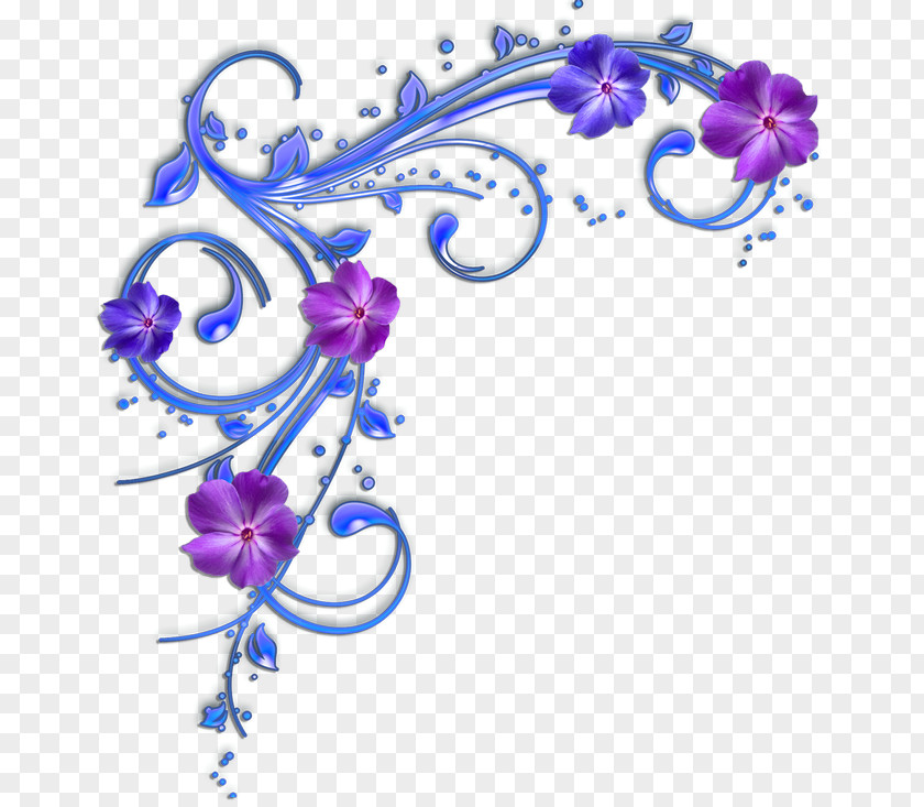Purple Floral Design Flower Clip Art PNG
