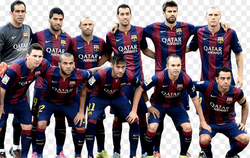 Barcelona Team 2015–16 FC Season UEFA Champions League La Liga Football PNG