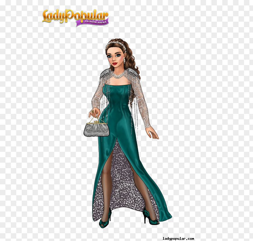 Diamond Shine Lady Popular Costume Game Wig Fashion PNG