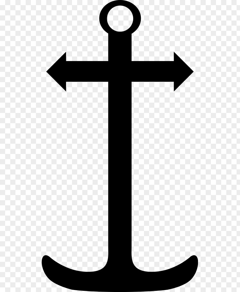 Christian Cross Anchored Variants Tau PNG