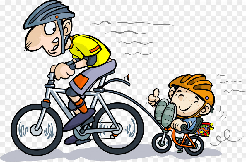Parents Bicycle Cycling Cartoon Clip Art PNG