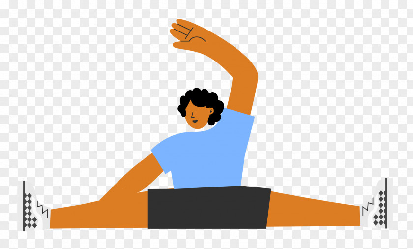 Sitting Floor Stretching Sports PNG