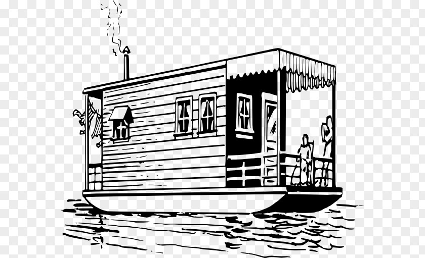 White House Houseboat Clip Art PNG