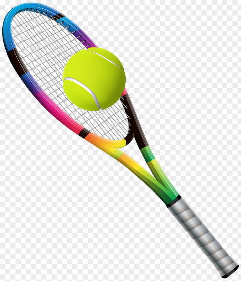 Badminton Racket Rakieta Tenisowa Tennis Balls Clip Art PNG