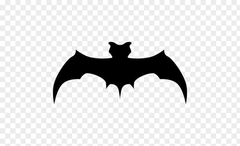 Black Floor Bat Silhouette Clip Art PNG