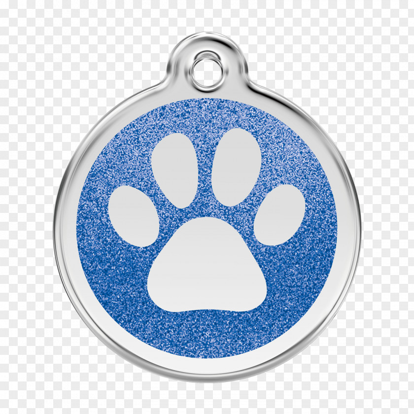 GLITTER RED Dog Dingo Cat Pet Tag Paw PNG