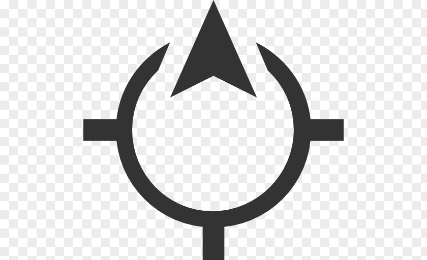 Gray Icons North Arrow PNG