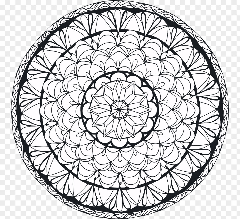 Mandala Drawing Symbol PNG