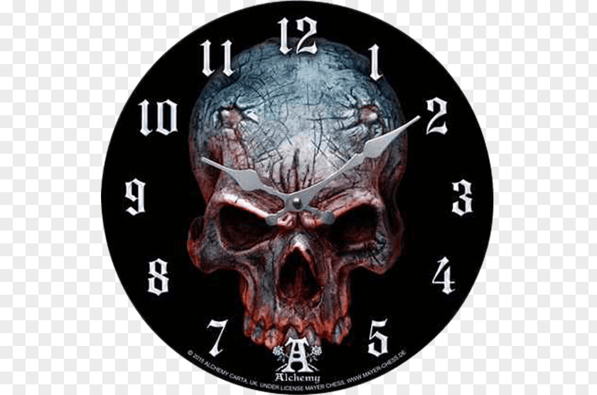 Skull Devil Quartz Clock Demon Movement Watch PNG