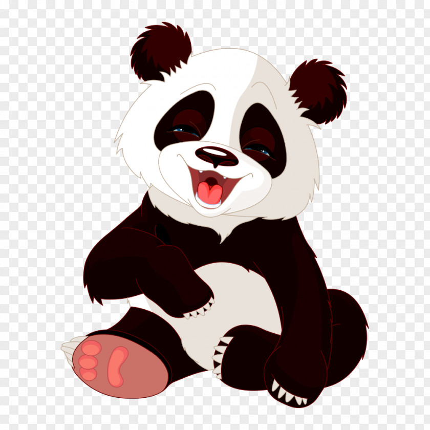 Cartoon Panda Giant Bear Cuteness Clip Art PNG