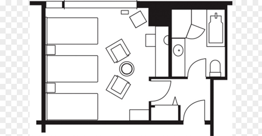 Domestic Room Architecture Floor Plan Furniture Square PNG